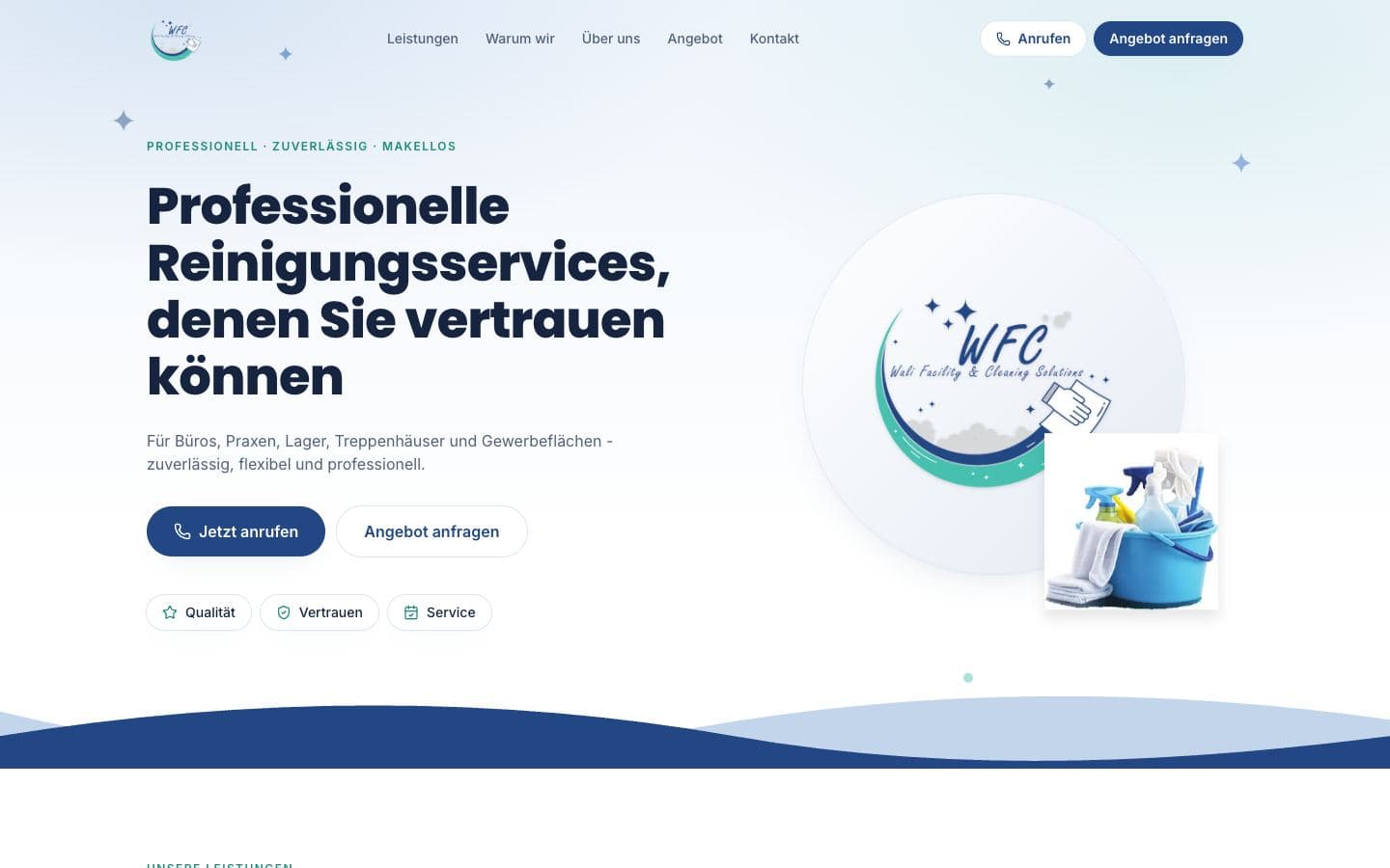 Website von Wali WFC